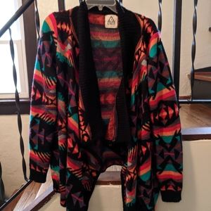 UNIF Boho Draped Southwest Cardigan